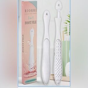 Riorre 3-in-1 White Foot File
